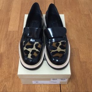 Flamingo Ponyhair Ocala Leopard Flat Shoe  Size 7